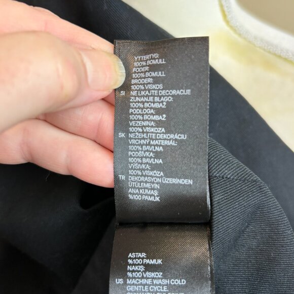 H&M Southwestern print mini skirt, size 14, fringe, sequins/beads - Picture 14 of 16